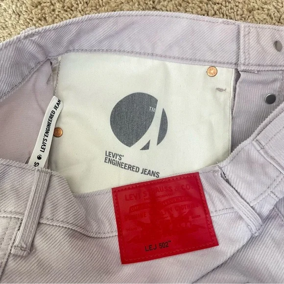 Levi's Engineered Jeans LEJ 502 RARE Men's Red Back Patch Corduroy Pants 32x32